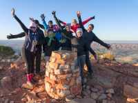 Happy group on Mt Sonder |  Luke Tscharke