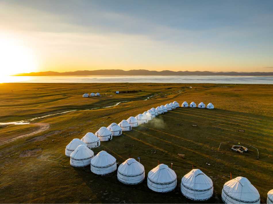 Stay in a traditional Ger at our tranquil campsites | Lachlan Gardiner